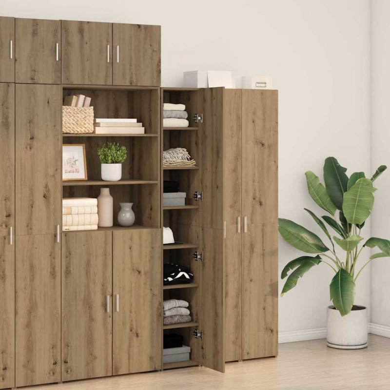 Highboard 2 pcs Dąb rzemieślniczy 30 x 42,5 x 185 cm
