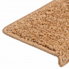 Maty na schody 20 szt. 65x21x4 cm Beżowe, prostokątne krawędzie