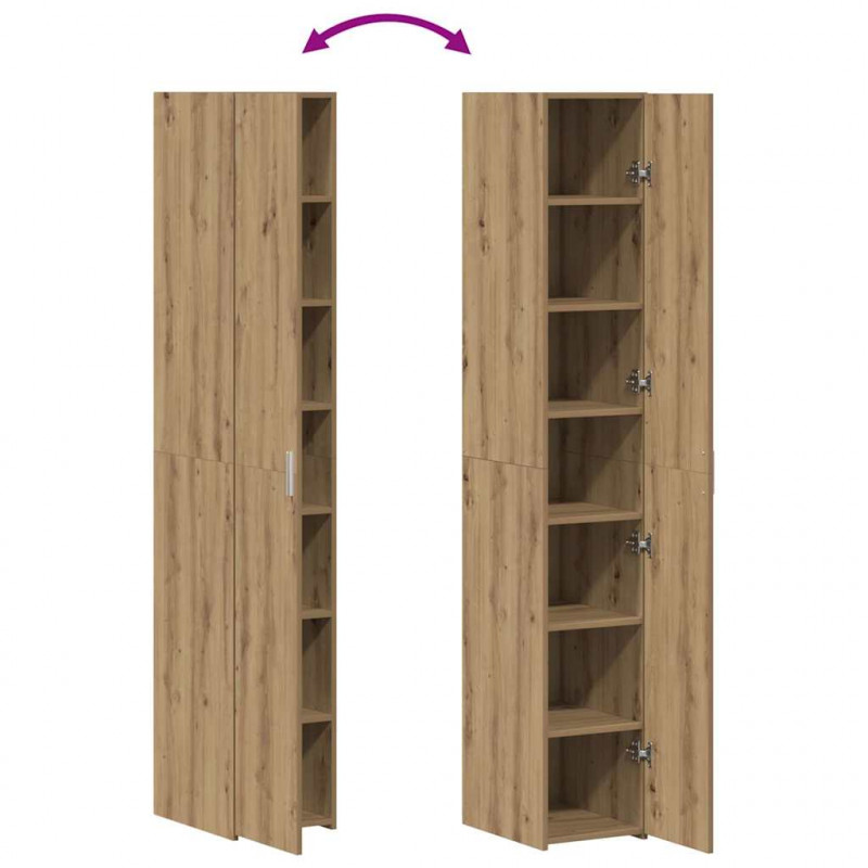 Highboard 2 pcs Dąb rzemieślniczy 30 x 42,5 x 185 cm