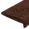 Maty na schody 20 szt. 65x21x4 cm Brązowe prostokątne krawędzie