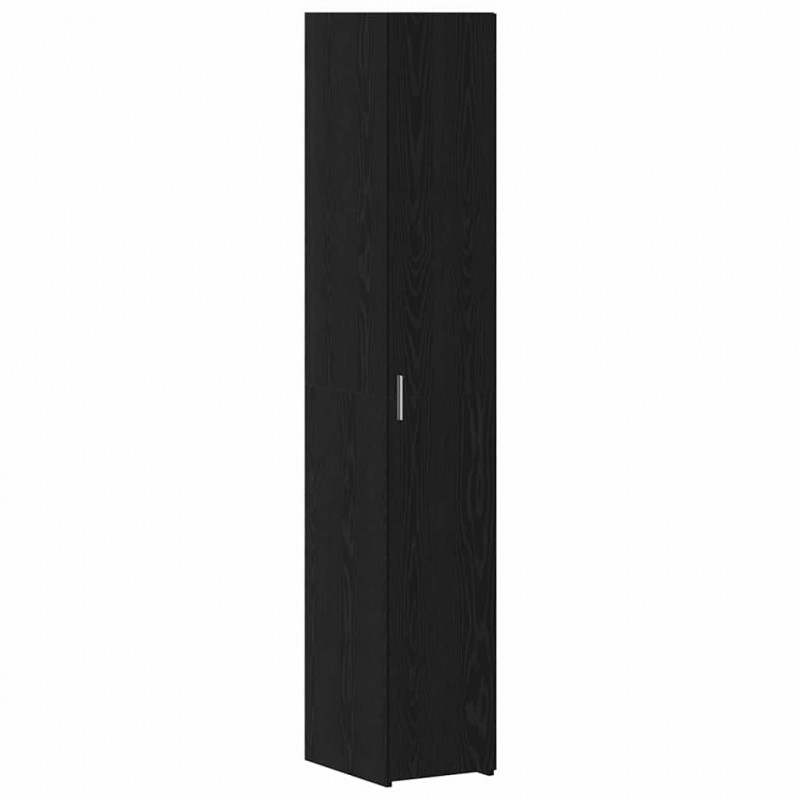Highboard 2 pcs Czarny Dąb 30 x 42,5 x 185 cm