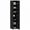 Highboard 2 pcs Czarny Dąb 30 x 42,5 x 185 cm