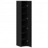 Highboard 2 pcs Czarny Dąb 30 x 42,5 x 185 cm