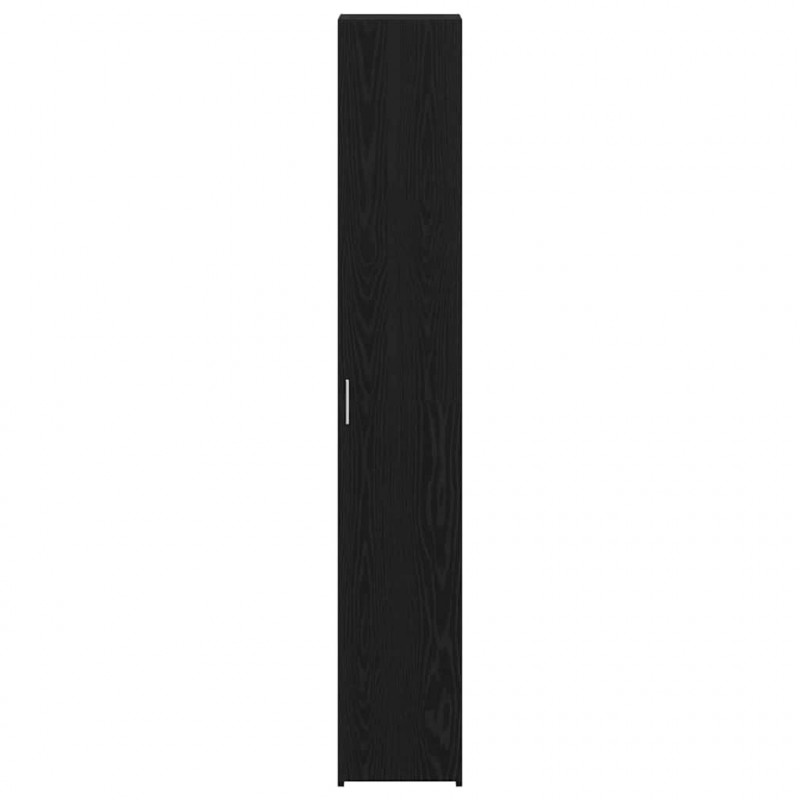 Highboard 2 pcs Czarny Dąb 30 x 42,5 x 185 cm