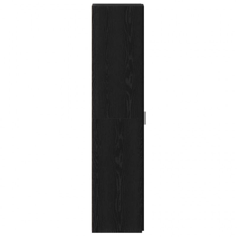Highboard 2 pcs Czarny Dąb 30 x 42,5 x 185 cm