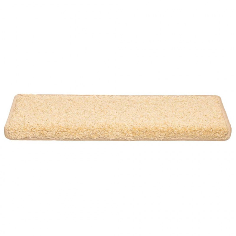 Maty na schody 20 szt. 65x21x4 cm kremowe, prostokątne krawędzie