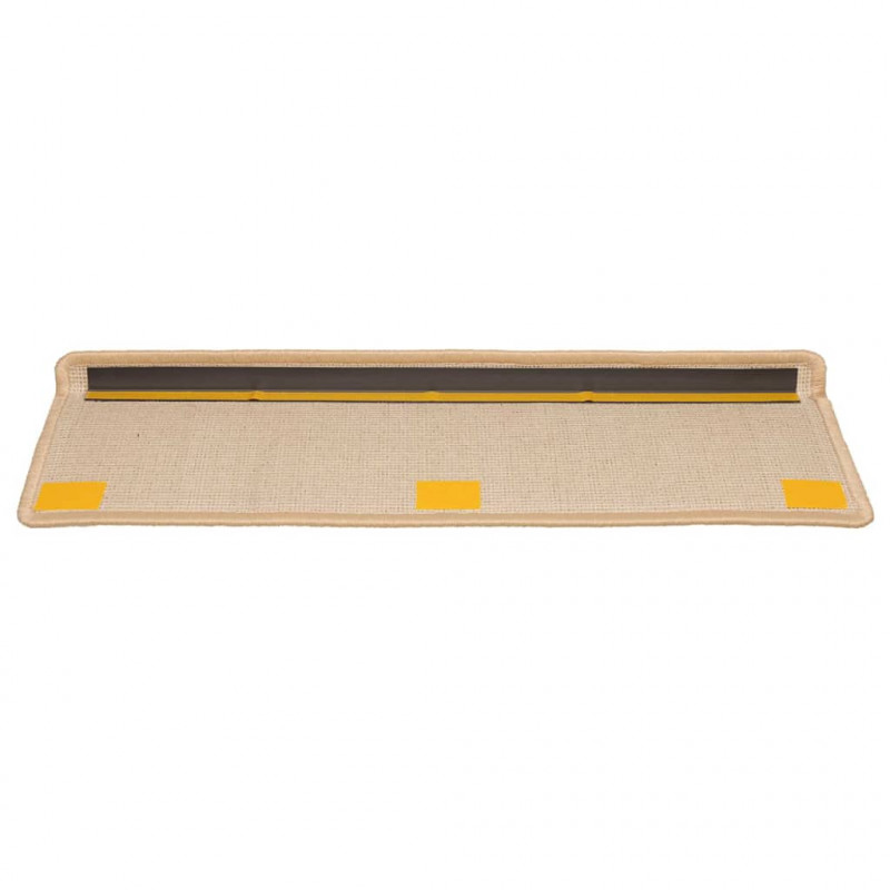 Maty na schody 20 szt. 65x21x4 cm kremowe, prostokątne krawędzie
