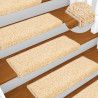 Maty na schody 20 szt. 65x21x4 cm kremowe, prostokątne krawędzie