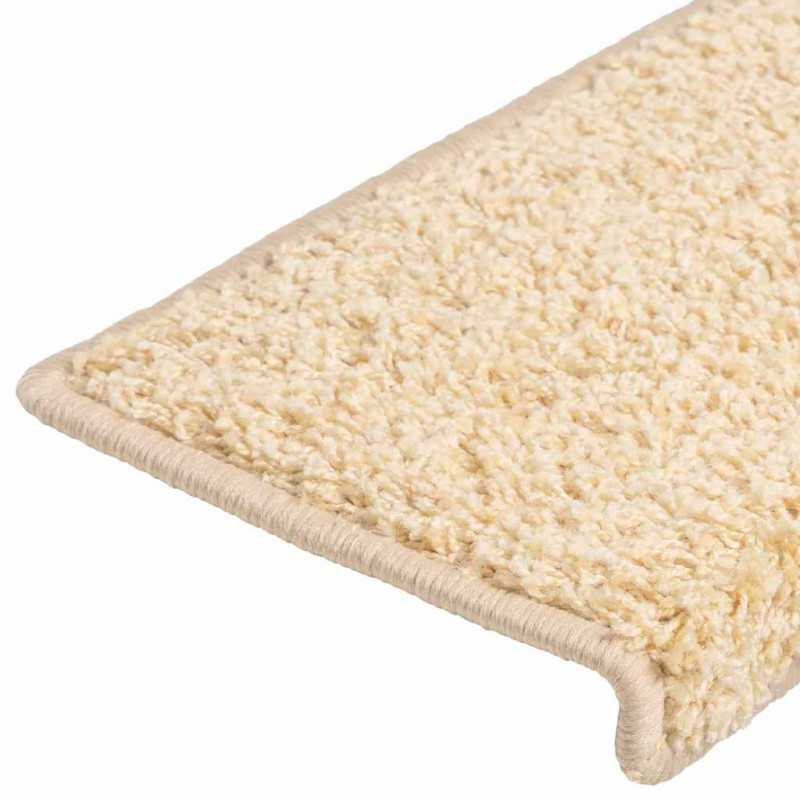 Maty na schody 20 szt. 65x21x4 cm kremowe, prostokątne krawędzie