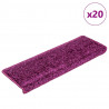 Maty na schody 20 szt. 65x21x4 cm Fioletowe prostokątne krawędzie