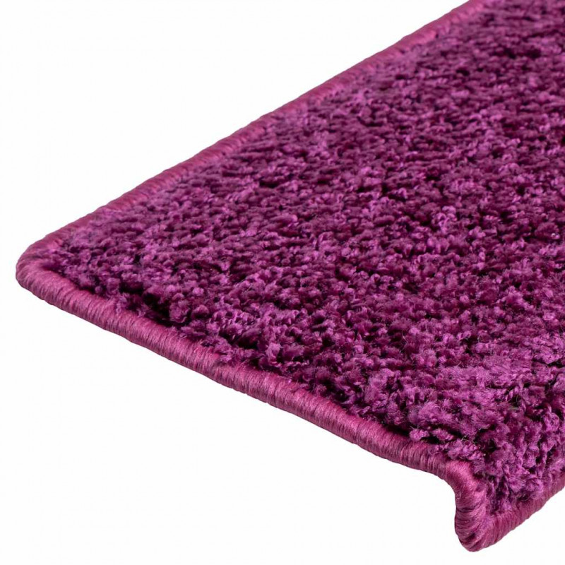 Maty na schody 20 szt. 65x21x4 cm Fioletowe prostokątne krawędzie