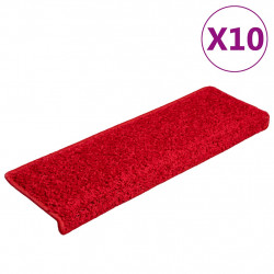 Maty na schody 20 szt. 65x21x4 cm Czerwone prostokątne krawędzie