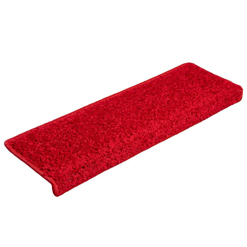 Maty na schody 20 szt. 65x21x4 cm Czerwone prostokątne krawędzie
