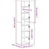 Highboard Stare drewno 40 x 42,5 x 185 cm