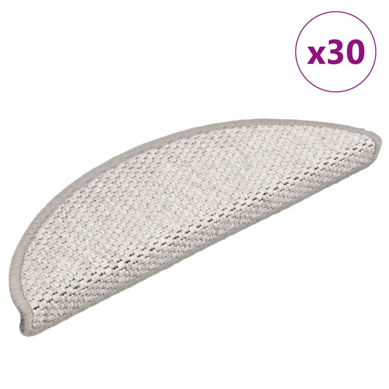 Maty na schody samoprzylepne Sisal-Look 30 szt. 56x17x3 cm