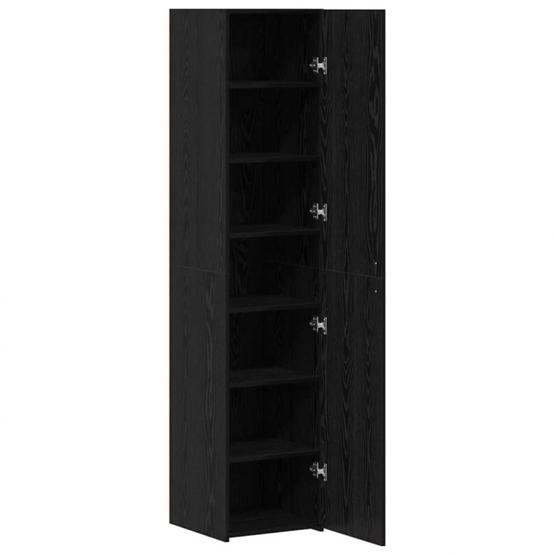 Highboard Czarny Dąb 40 x 42,5 x 185 cm