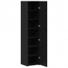 Highboard Czarny Dąb 40 x 42,5 x 185 cm