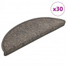 Maty na schody samoprzylepne sizal-look 30 szt. 56x17x3 cm