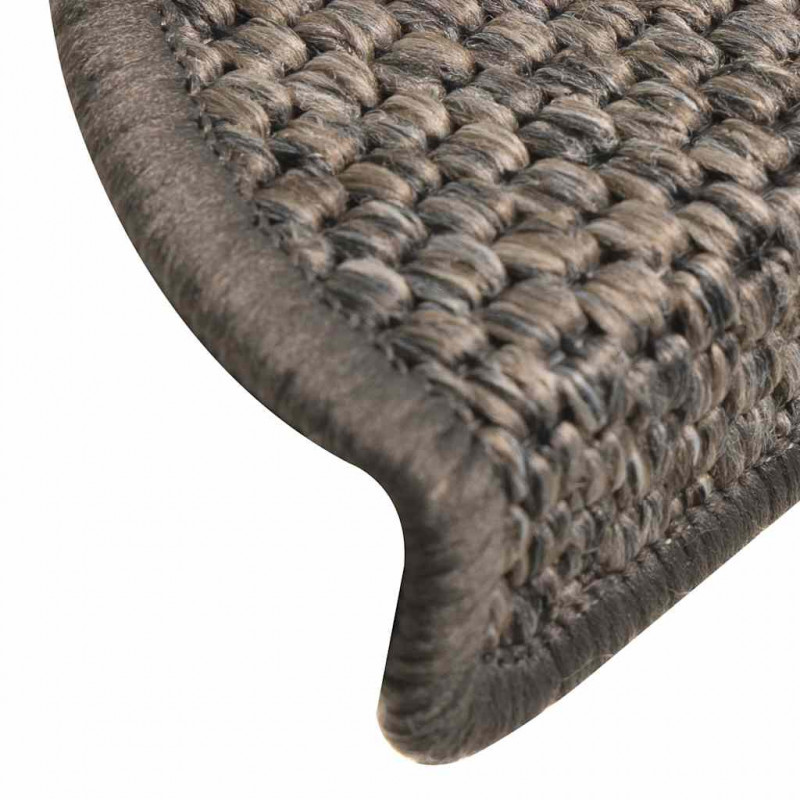 Maty na schody samoprzylepne sizal-look 30 szt. 56x17x3 cm