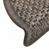 Maty na schody samoprzylepne sizal-look 30 szt. 56x17x3 cm