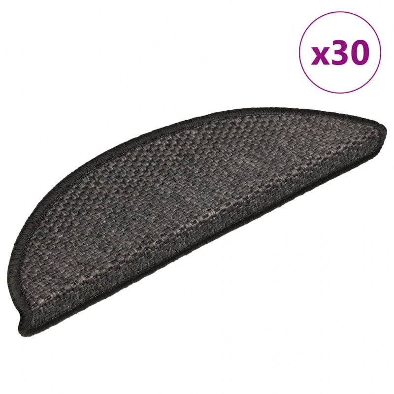 Maty na schody samoprzylepne sizal-look 30 szt. 56x17x3 cm