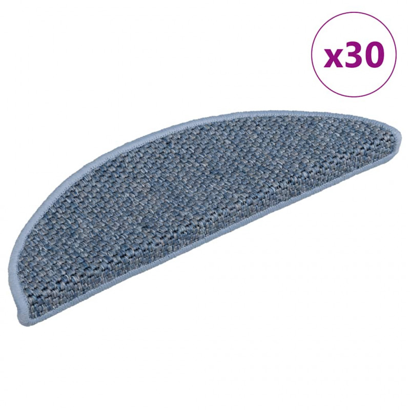 Maty na schody samoprzylepne sizal-look 30 szt. 56x17x3 cm
