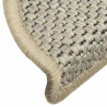 Maty na schody samoprzylepne sizal-look 30 szt. 56x17x3 cm