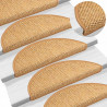 Maty na schody samoprzylepne Sisal-Look 30 szt. 56x17x3 cm