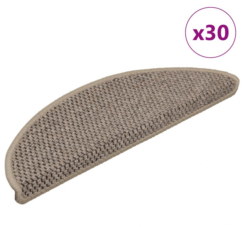 Maty na schody samoprzylepne Sisal-Look 30 szt. 56x17x3 cm