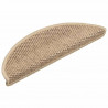 Maty na schody samoprzylepne sizal-look 30 szt. 56x17x3 cm