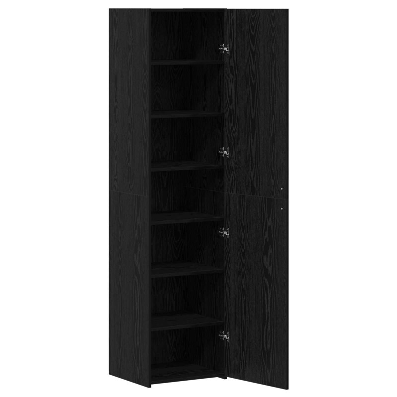 Highboard Czarny Dąb 45 x 42,5 x 185 cm
