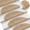 Maty na schody samoprzylepne sizal-look 30 szt. 56x17x3 cm