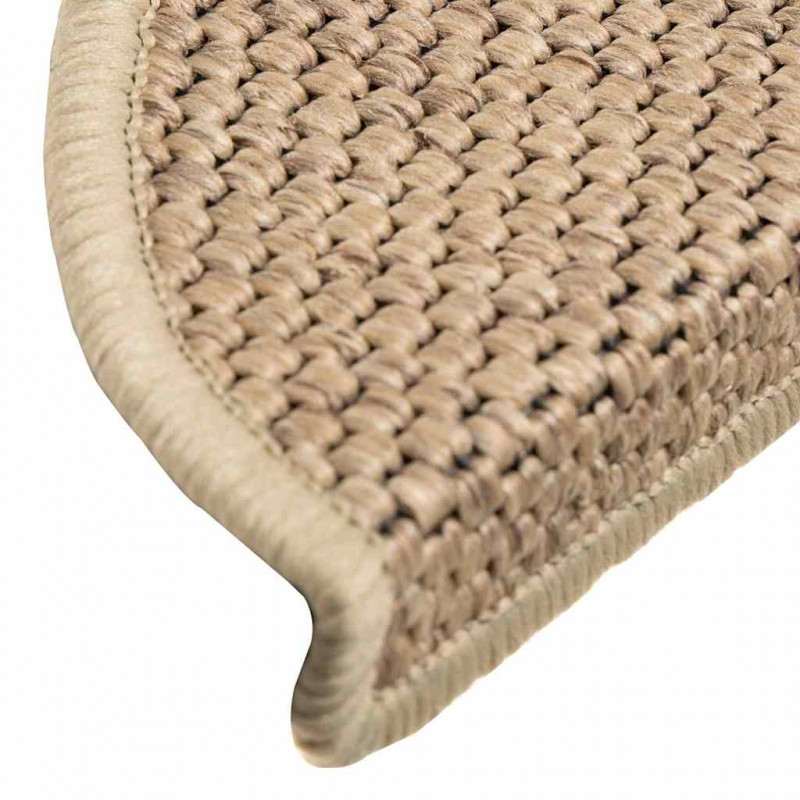 Maty na schody samoprzylepne sizal-look 30 szt. 56x17x3 cm