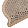 Maty na schody samoprzylepne sizal-look 30 szt. 56x17x3 cm