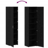 Highboard Czarny Dąb 45 x 42,5 x 185 cm