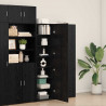 Highboard 2 pcs Czarny Dąb 50 x 42,5 x 185 cm