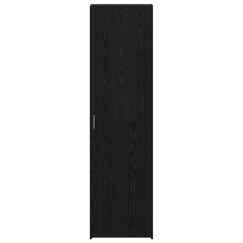 Highboard 2 pcs Czarny Dąb 50 x 42,5 x 185 cm