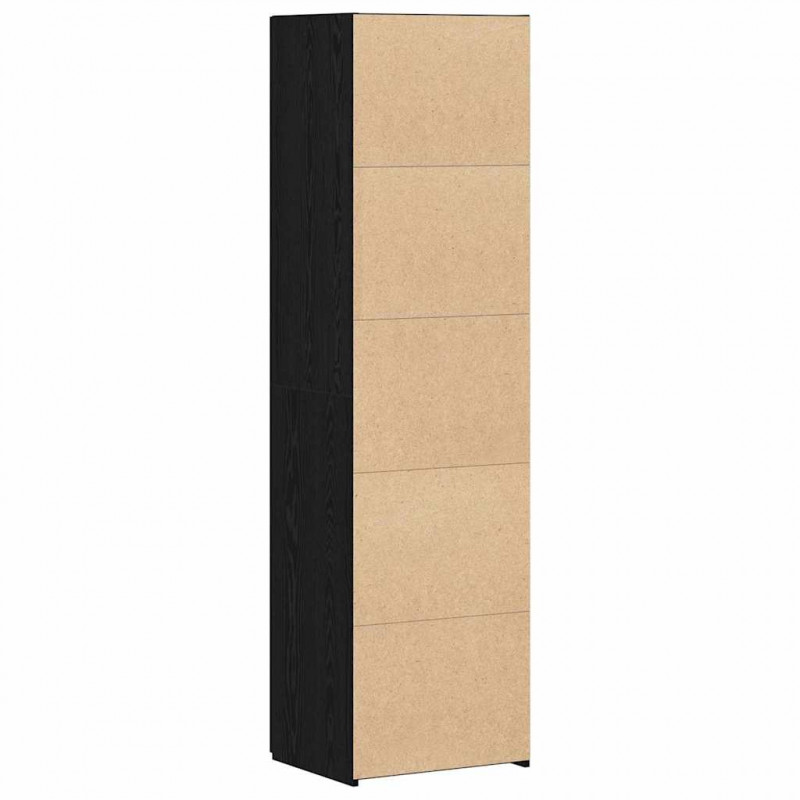 Highboard 2 pcs Czarny Dąb 50 x 42,5 x 185 cm