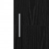 Highboard 2 pcs Czarny Dąb 50 x 42,5 x 185 cm