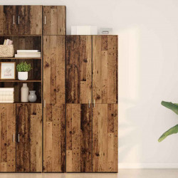 Highboard 2 pcs Stare drewno 70 x 42,5 x 185 cm