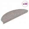 Maty na schody samoprzylepne sizal-look 30 szt. 65x21x4 cm