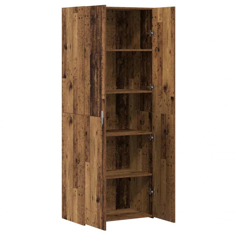 Highboard 2 pcs Stare drewno 70 x 42,5 x 185 cm