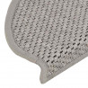 Maty na schody samoprzylepne sizal-look 30 szt. 65x21x4 cm