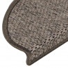 Maty na schody samoprzylepne sizal-look 30 szt. 65x21x4 cm
