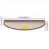 Maty na schody samoprzylepne sizal-look 30 szt. 65x21x4 cm