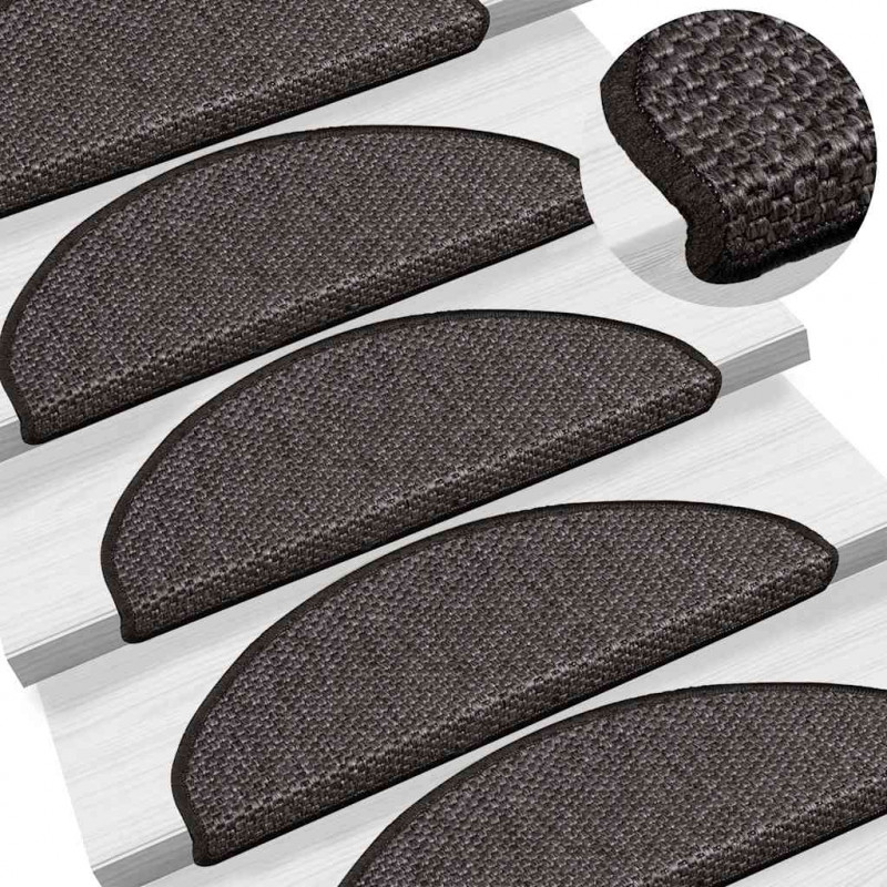 Maty na schody samoprzylepne Sisal-Look 30 szt. 65x21x4 cm