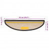 Maty na schody samoprzylepne Sisal-Look 30 szt. 65x21x4 cm