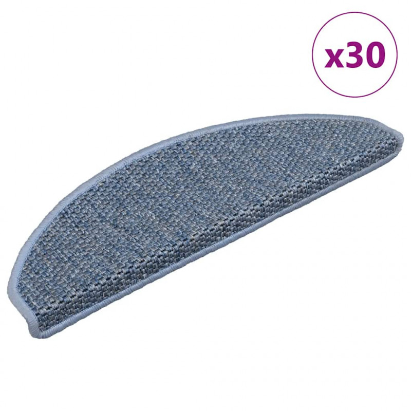 Maty na schody samoprzylepne sizal-look 30 szt. 65x21x4 cm