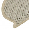 Maty na schody samoprzylepne sizal-look 30 szt. 65x21x4 cm