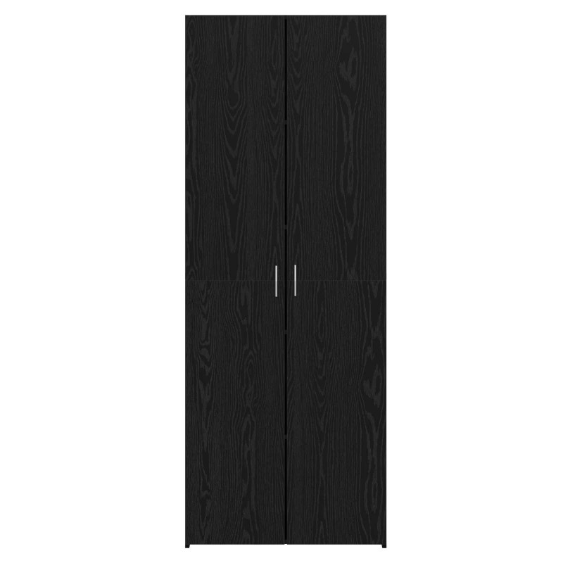 Highboard 2 pcs Czarny Dąb 70 x 42,5 x 185 cm